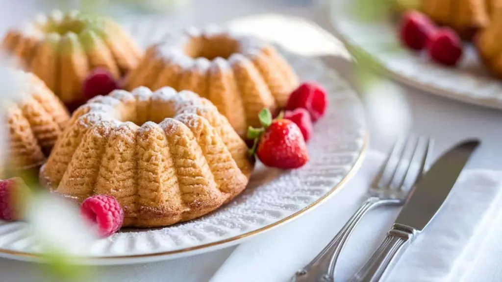 Dieses beeindruckende Rezept für luftige Madeleines mit roten Beeren ist in 20 Minuten fertig